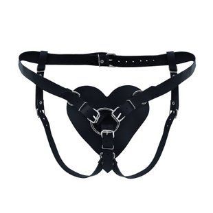 Трусики для страпону Feral Feelings Hearts Strap-on Belt Black SO9417 фото