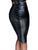 Юбка-карандаш со шнуровкой Noir Handmade F152 Powerwetlook pencil skirt, S, с мокрым эффектом