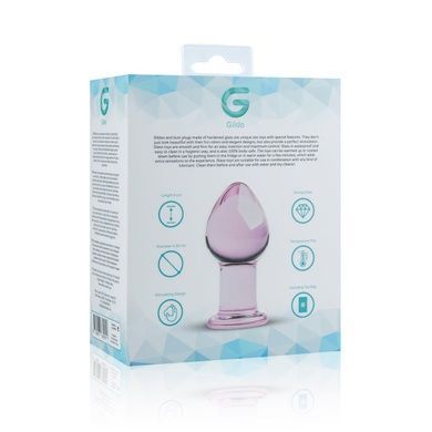 Стеклянная анальная пробка Gildo Pink Glass Buttplug SO4421 фото