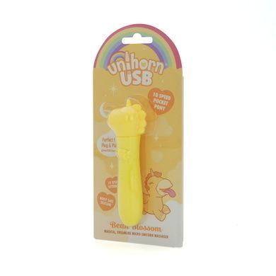 Вибратор-единорожка Unihorn USB Bullet - Bean Blossom, виброшар, USB-зарядка SX2857 фото