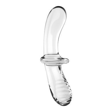 Двухсторонний стеклянный дилдо Satisfyer Double Crystal Transparent SO8784 фото