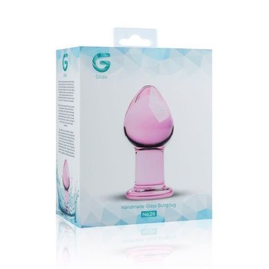 Стеклянная анальная пробка Gildo Pink Glass Buttplug SO4421 фото