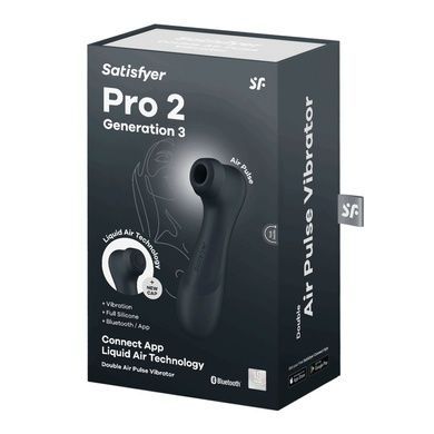 Стимулятор Satisfyer Pro 2 Generation 3 with Liquid Air Connect App Dark Grey SO8404 фото