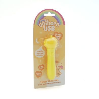 Вибратор-единорожка Unihorn USB Bullet - Bean Blossom, виброшар, USB-зарядка SX2857 фото