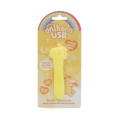 Вибратор-единорожка Unihorn USB Bullet - Bean Blossom, виброшар, USB-зарядка SX2857 фото
