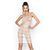 Бодістокінг Passion BS033 white, сукня-сітка на бретелях, прозора S/M/L