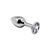 Анальная пробка Alive Mini Metal Butt Plug White S SO6009 фото