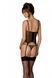 Корсет Passion MARINA CORSET, XXL/XXXL, black, с открытыми чашками