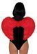 Крылья дьяволицы Leg Avenue devil wings Red, настоящие перья