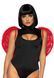 Крылья дьяволицы Leg Avenue devil wings Red, настоящие перья