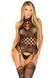 Кружевный бодистокинг с открытым доступом Leg Avenue High neck lace bodystocking One size Black