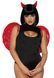 Крылья дьяволицы Leg Avenue devil wings Red, настоящие перья