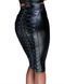 Юбка-карандаш со шнуровкой Noir Handmade F152 Powerwetlook pencil skirt, S, с мокрым эффектом