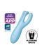 Клиторальный смарт вибратор Satisfyer Threesome 4 Blue SO6081 фото 1