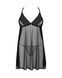 Пеньюар та трусики Obsessive Latinesa babydoll & thong XL/2XL чорний