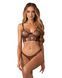 Комплект Obsessive Soranna top & crotchless thong S/M, Черный