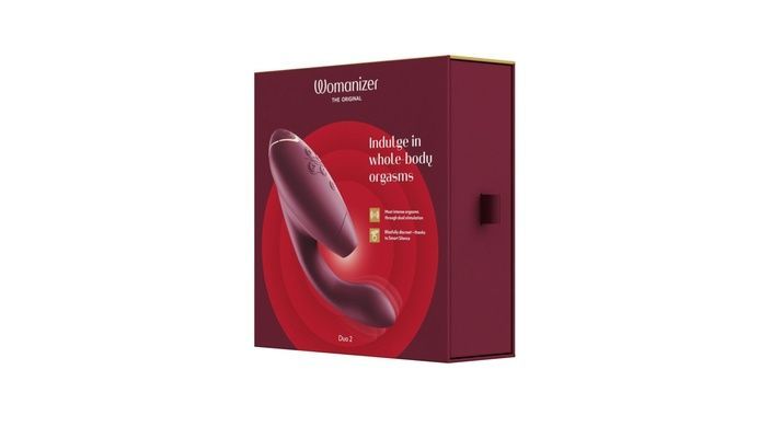 Вакуумний стимулятор Womanizer Duo 2 Bordeaux SO8755 фото