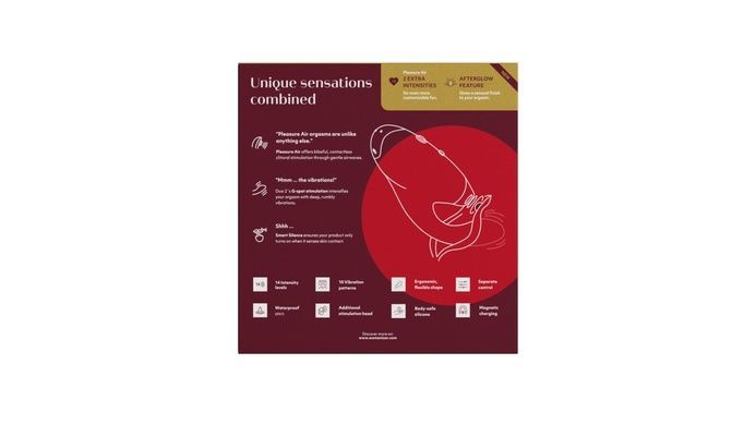 Вакуумний стимулятор Womanizer Duo 2 Bordeaux SO8755 фото