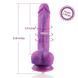 Фалоімітатор з вібрацією для секс-машин Hismith Purple Silicone Dildo with Vibe SO6212 фото 3