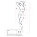Бодістокінг Passion BS033 white, сукня-сітка на бретелях, прозора S/M/L