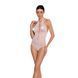 Бодістокінг з декольте Passion BS088 white, імітація корсетної шнурівки One size