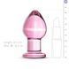 Стеклянная анальная пробка Gildo Pink Glass Buttplug SO4421 фото 3
