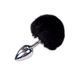 Анальная пробка с хвостом Alive Fluffy Plug M Black SO6315 фото 1
