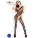 Бодістокінг Passion BS020 black, комбінезон, фантазійний візерунок S/M/L