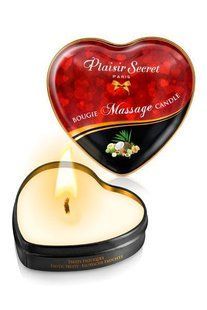 Масажна свічка-серце Plaisirs Secrets Екзотичні фрукти 35мл SO1870 фото