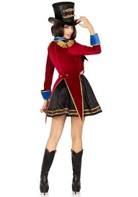 Костюм циркачки Leg Avenue Ringmaster Costume S, сукня, капелюх