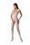 Бодістокінг з плетінням на грудях Passion BS099 One Size, white, відкритий доступ, імітація підв&rsquo;язо