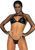 Комплект белья Leg Avenue Bikini top, g-string & shrug One size Black, фетиш-болеро, лиф, стринги