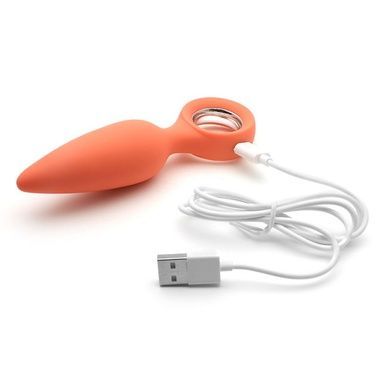 Анальна вібропробка KISTOY Orville Orange 3 см SO3630 фото