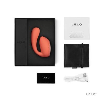 Вібратор вагінально-кліторальний LELO Ida Wave Coral Red SO8077 фото