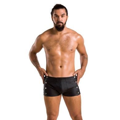Мужские кожаные боксеры с заклепками Passion 048 SHORT DAVID S/M Black