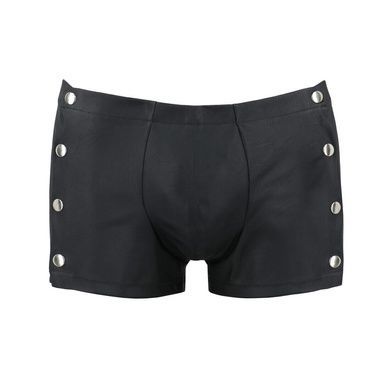 Мужские кожаные боксеры с заклепками Passion 048 SHORT DAVID S/M Black