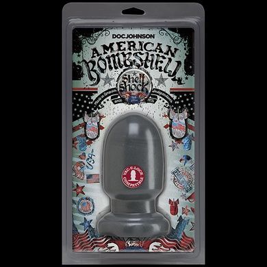 Анальна пробка для фістінгу Doc Johnson American Bombshell Shell Shock S Gun Metal SO2784 фото