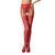 Сітчасті панчохи-стокінги Passion S016 One Size, Red, імітація ажурного пояса з гартерами