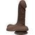 Фаллоимитатор Doc Johnson The Super D 6 Inch With Balls ULTRASKYN Chocolate, диаметр 3,8 см SO3497 фото