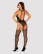 Бодістокінг Obsessive Bodystocking G324 XL/XXL black, силуетний малюнок