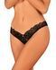 Эротические кружевные стринги с доступом Obsessive Donna Dream XS/S черные