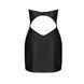 Мини платье из экокожи Passion CELINE CHEMISE XXL/XXXL, black, шнуровка, трусики в комплекте