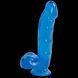 Фаллоимитатор Doc Johnson Jelly Jewels Cock & Balls Blue SO2008 фото 1
