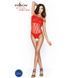 Бодистокинг Passion BS035 red, боди, имитация топа и трусиков S/M/L