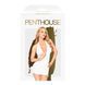 Мини-платье с открытой спиной и стрингами Penthouse - Earth-Shaker White L/XL
