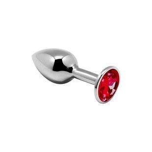 Анальна пробка Alive Mini Metal Butt Plug Red S SO6010 фото