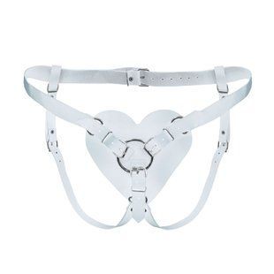 Трусики для страпону Feral Feelings Hearts Strap-on Belt White SO9418 фото