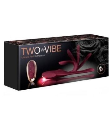 Вібратор Rocks Off Two-Vibe Burgundy SO4884 фото