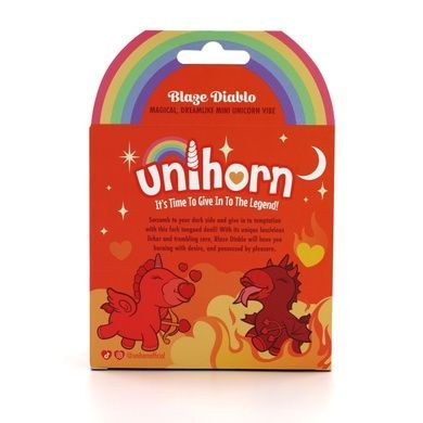 Вибратор-единорожка Unihorn - Blaze Diablo, ласковый язычок SX2858 фото