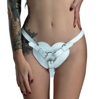 Трусики для страпону Feral Feelings Hearts Strap-on Belt White SO9418 фото